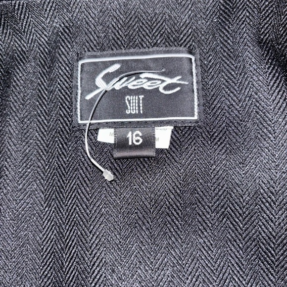 Sweet Suit Black Herringbone Blazer NWT - Picture 11 of 12